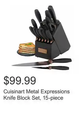 Costco Cuisinart Metal Expressions Knife Block Set, 15-piece offer