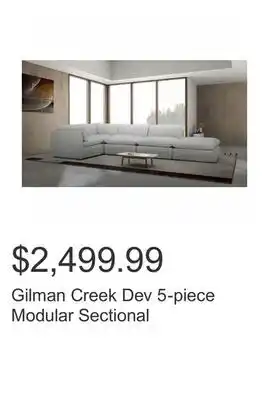 Costco Gilman Creek Dev 5-piece Modular Sectional offer