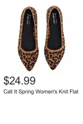 Costco Call It Spring Women's Knit Flat offer