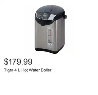 Costco Tiger 4 L Hot Water Boiler offer