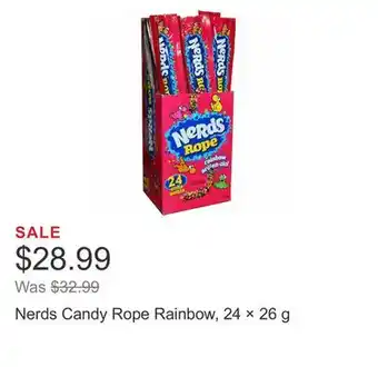 Costco Nerds Candy Rope Rainbow, 24 × 26 g offer