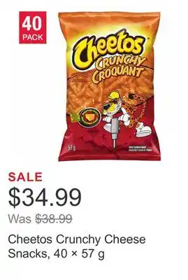 Costco Cheetos Crunchy Cheese Snacks, 40 × 57 g offer