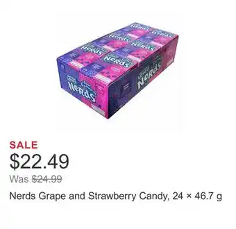 Costco Nerds Grape and Strawberry Candy, 24 × 46.7 g offer