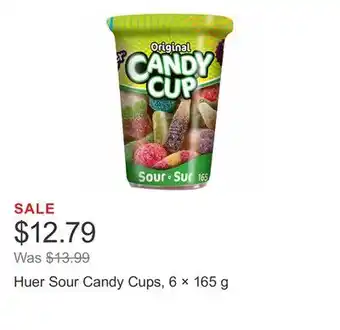 Costco Huer Sour Candy Cups, 6 × 165 g offer