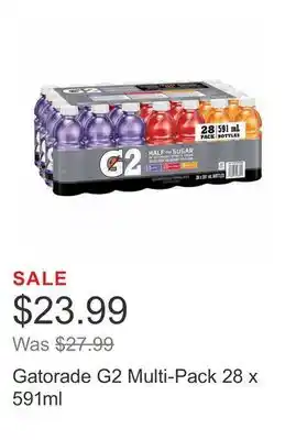 Costco Gatorade G2 Multi-Pack 28 x 591ml offer