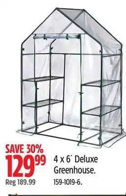 Canadian Tire Shelter Logic 4 x 6' Deluxe Greenhouse offer