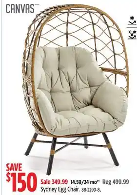 Canadian Tire CANVAS Sydney Egg Chair offer