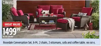 Canadian Tire CANVAS Rosedale Conversation Set, 6-Pc offer