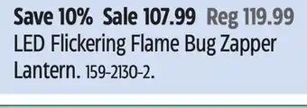 Canadian Tire PIC LED Flickering Flame Bug Zapper Lantern offer