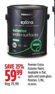 Canadian Tire Premier Extra Exterior Paint offer