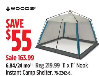 Canadian Tire Woods 11 x 11´ Nook Instant Camp Shelter offer