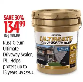 Canadian Tire Epoxyshield Rust-Oleum Ultimate Driveway Sealer, 17L offer