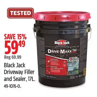 Canadian Tire Black Jack Driveway Filler and Sealer, 17L offer