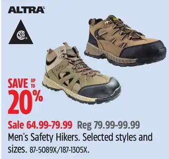 Canadian Tire Altra Men's Safety Hikers offer