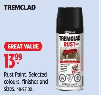 Canadian Tire Tremclad Rust Paint offer
