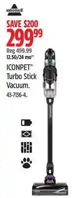 Canadian Tire Bissell ICONPET Turbo Stick Vacuum offer