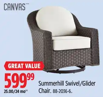 Canadian Tire CANVAS Summerhill Swivel/Glider Chair offer