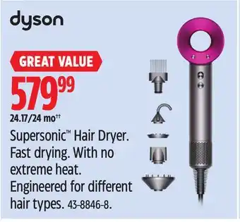 Canadian Tire Dyson Supersonic Hair Dryer offer