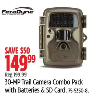 Canadian Tire FeraDyne 30-MP Trail Camera Combo Pack with Batteries & SD Card offer