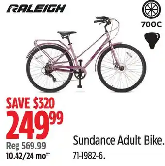 Canadian Tire RALEIGH Sundance Adult Bike offer