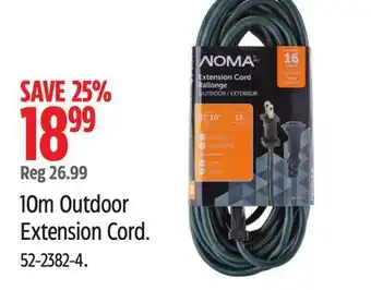 Canadian Tire Noma 10m Outdoor Extension Cord offer