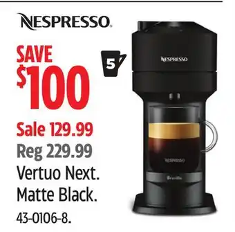 Canadian Tire Nespresso Vertuo Next offer