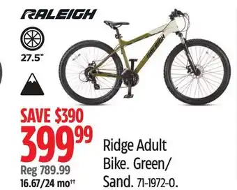 Canadian Tire RALEIGH Ridge Adult Bike offer
