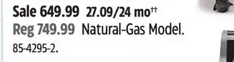 Canadian Tire Weber Natural-Gas Model offer