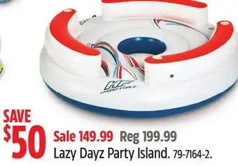 Canadian Tire Lazy Dayz Party Island offer
