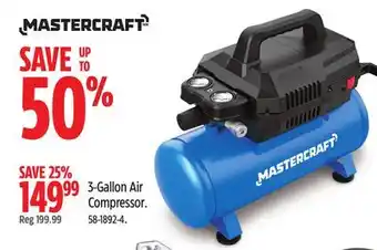 Canadian Tire Mastercraft 3-Gallon Air Compressor offer