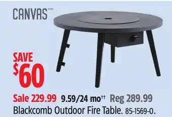 Canadian Tire CANVAS Blackcomb Outdoor Fire Table offer