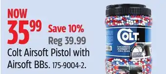 Canadian Tire Colt Airsoft Pistol with Airsoft BBs offer