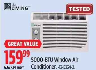 Canadian Tire For Living 5000-BTU Window Air Conditioner offer
