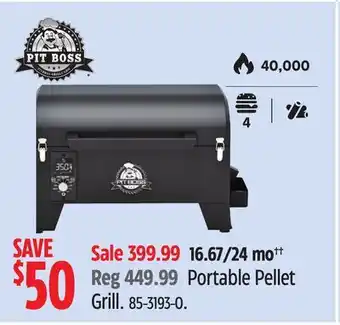Canadian Tire Pit Boss Portable Pellet Grill offer