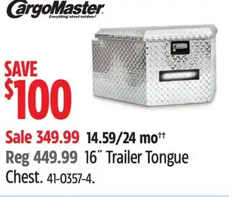 Canadian Tire CargoMaster 16 Trailer Tongue Chest offer