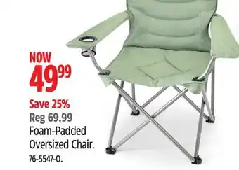 Canadian Tire Woods Foam-Padded Oversized Chair offer