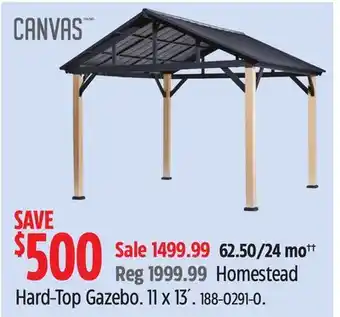 Canadian Tire CANVAS Homestead Hard-Top Gazebo offer