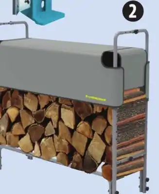 Canadian Tire Yardworks Adjustable Firewood Rack, 4' offer