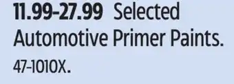 Canadian Tire Dupli-Color Selected Automotive Primer Paints offer