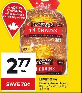 Giant Tiger Country Harvest bread offer