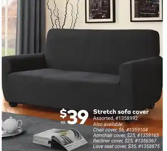 Giant Tiger Stretch sofa cover offer