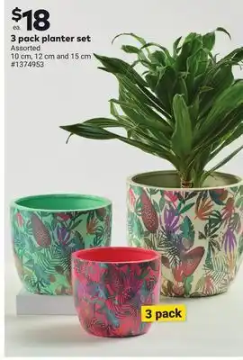 Giant Tiger 3 pack planter set offer