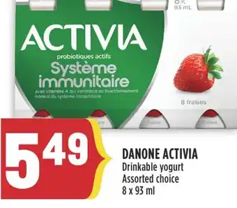 Marché Adonis DANONE ACTIVIA Drinkable yogurt offer