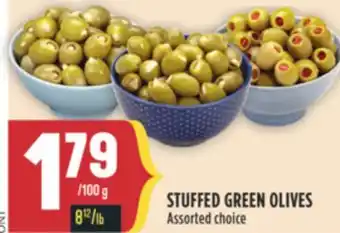 Marché Adonis STUFFED GREEN OLIVES offer