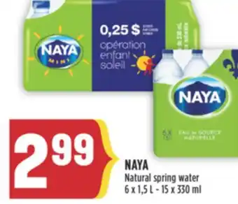 Marché Adonis NAYA Natural spring water offer