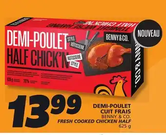 IGA BENNY & CO. FRESH COOKED CHICKEN HALF offer