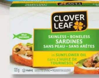 IGA CLOVER LEAF SARDINE FILLETS offer