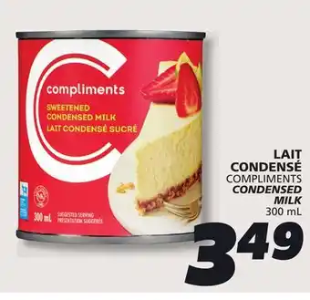 IGA COMPLIMENTS CONDENSED MILK offer