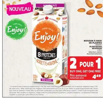 IGA ENJOY! PLANT-BASED BEVERAGE offer