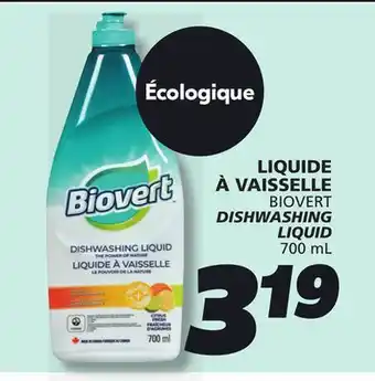 IGA BIOVERT DISHWASHING LIQUID offer